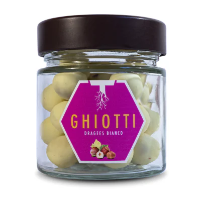 Ghiotti · Cioccolato bianco, vasetto Tricomi Radici Agricole