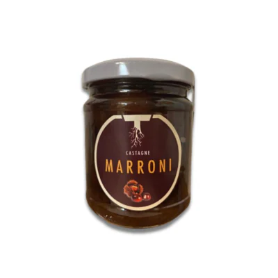 Marroni canditi, vasetto Tricomi Radici Agricole